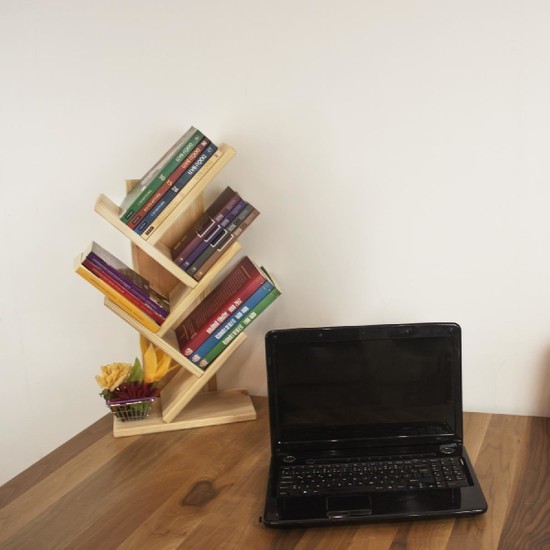 EXTREME libreria mini da scrivania in legno 6 scomparti