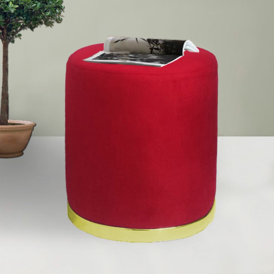 zem nora rotondo pouf con base dorata (2)