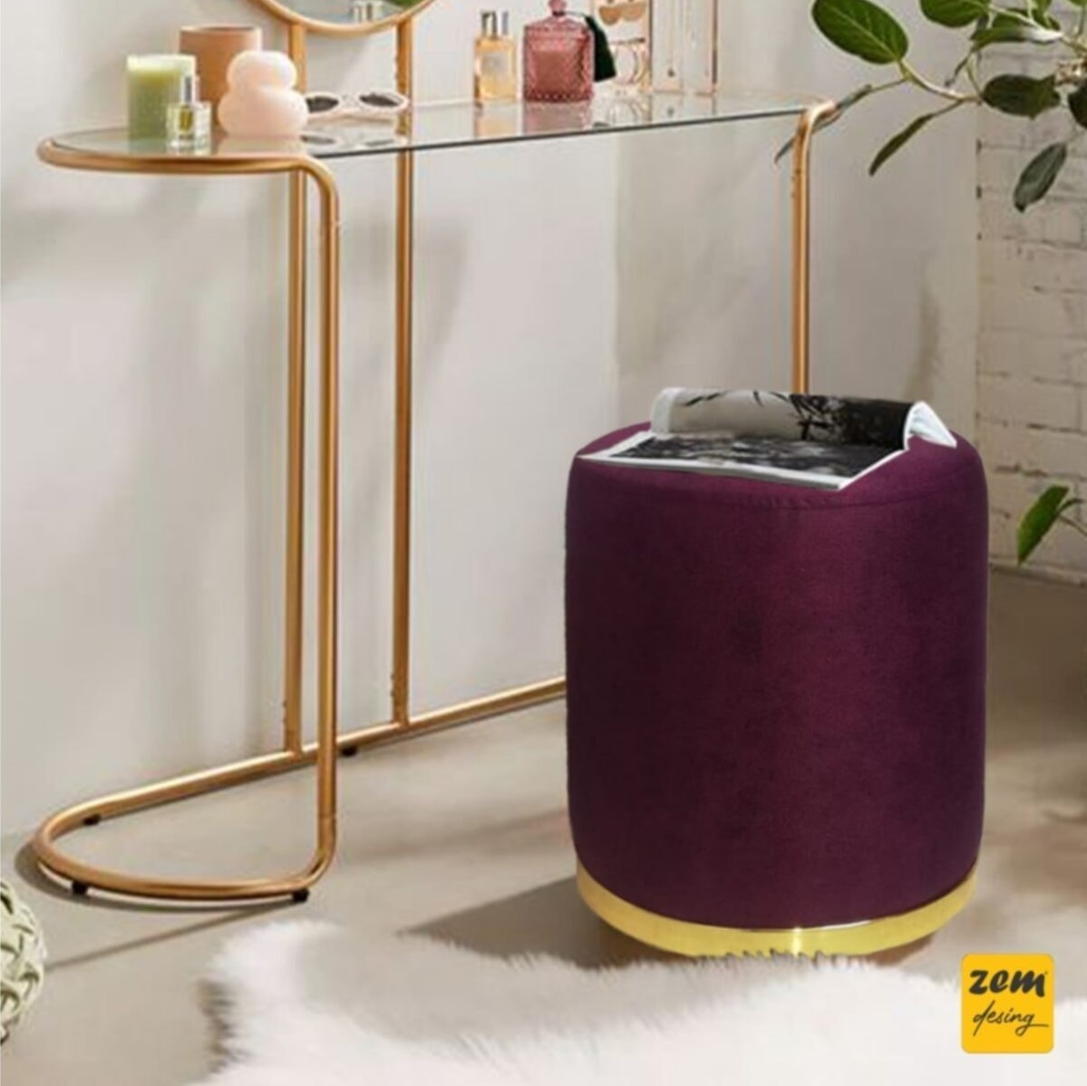 zem pouf magenta 1