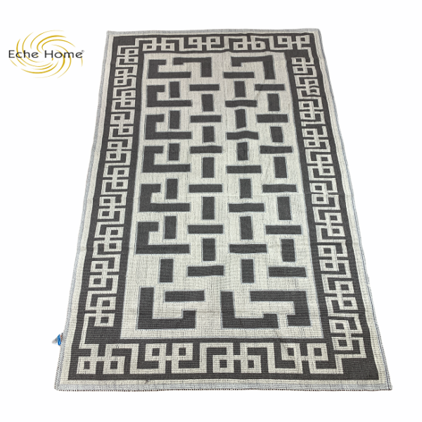 ROME TAPPETO SARDO IN COTONE  PANNA/GRIGIO